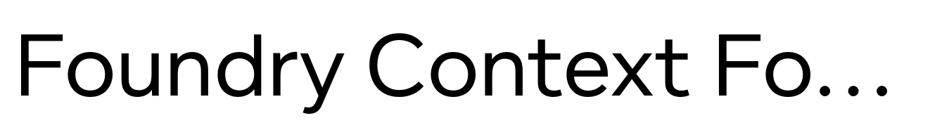 Foundry Context Foundry Context